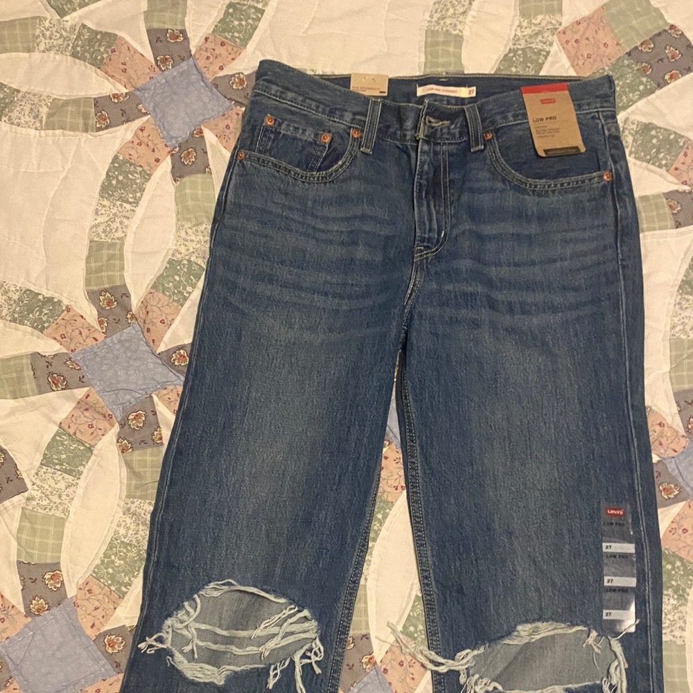 Levi's Relaxed Fit Distressed Denim Jeans